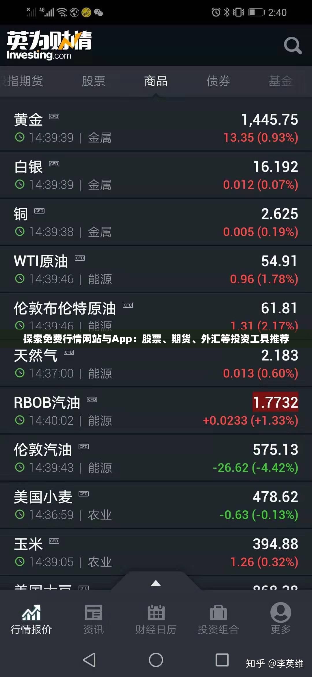 探索免费行情网站与App：股票、期货、外汇等投资工具推荐